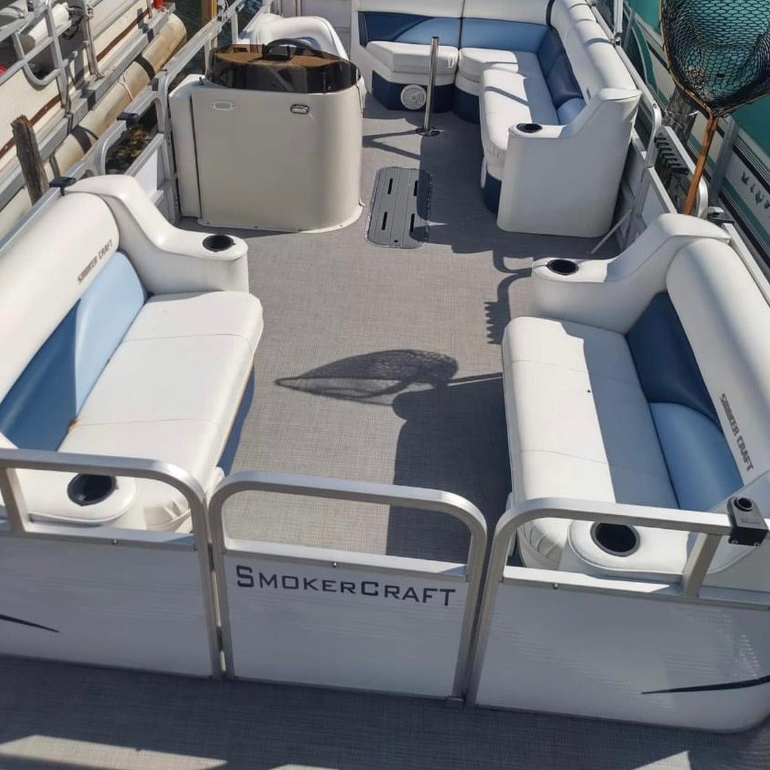 Top Hat Grey Cloud - Marine Woven Vinyl Flooring