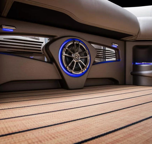 Marine Woven Vinyl Flooring - Faux Teak Wood Look - Stepping Out Collection